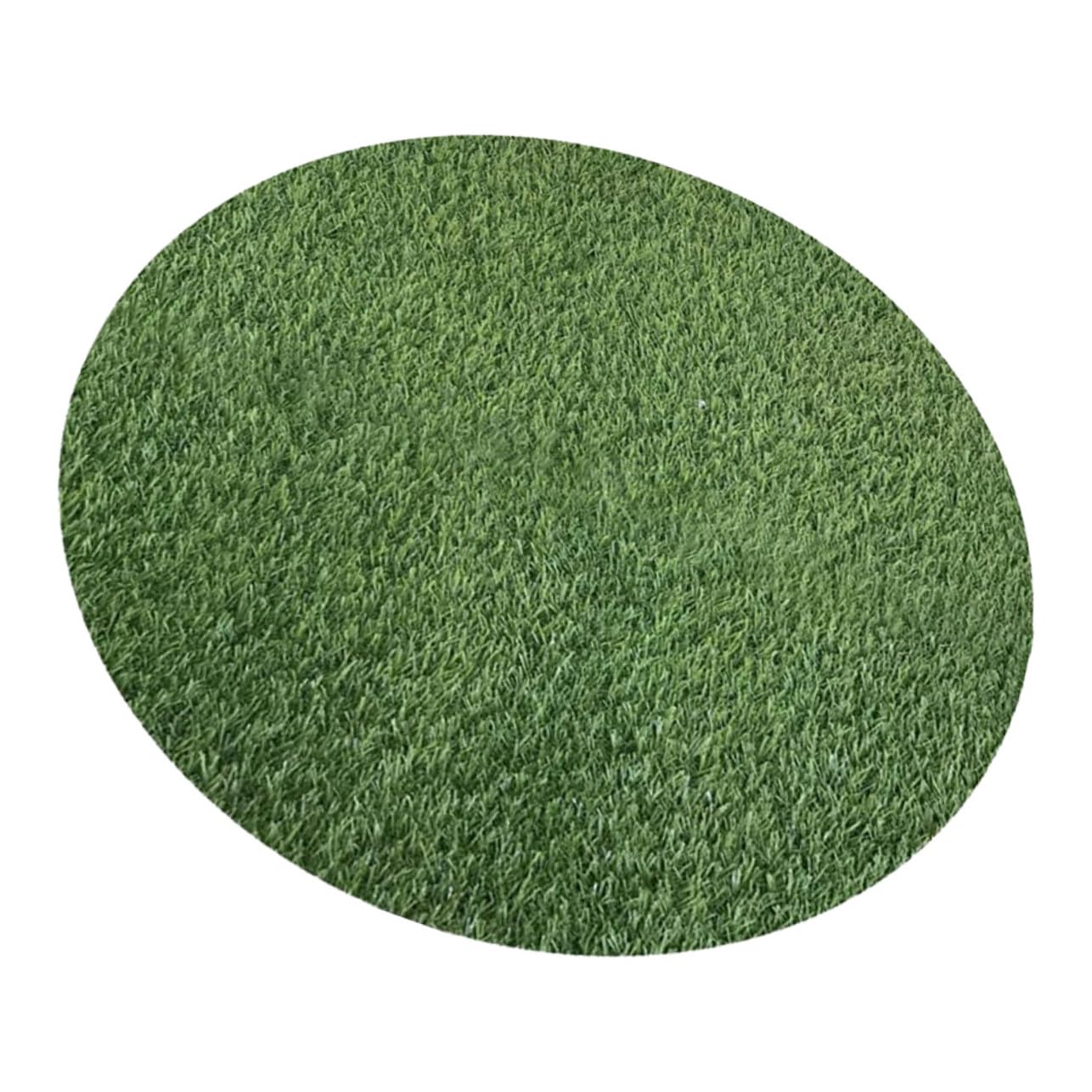 Gazon artificiel décoratif rond pour pique-niques et décoration de table de jardin extérieure