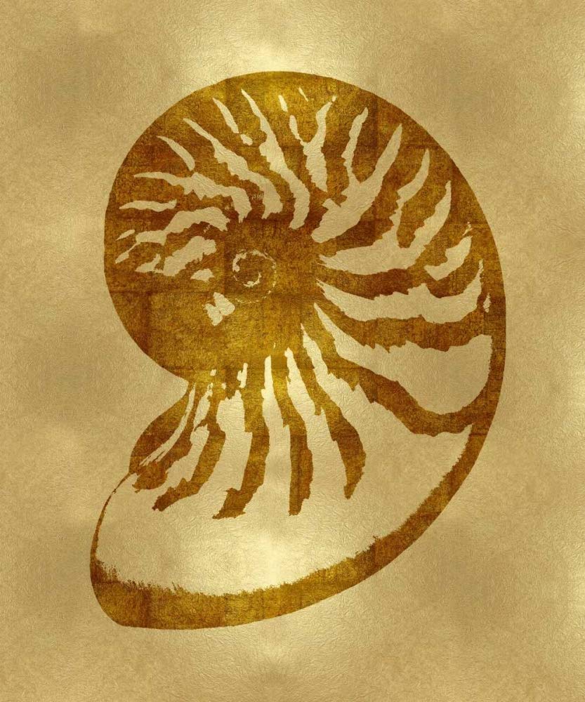 Posterazzi PDXMEL112651DGSMALL Sea Life-Gold III Melonie Miller Poster Print, 18 x 24, Multicolor