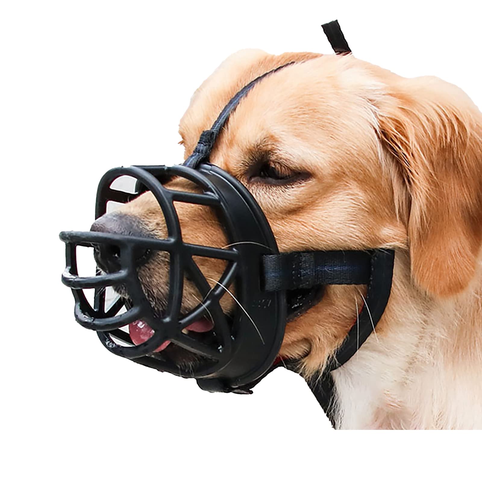 Dog Muzzle, Breathable Basket Muzzles for Medium Dogs, Stop Biting, Barking and Chewing, Best for Aggressive Dogs.