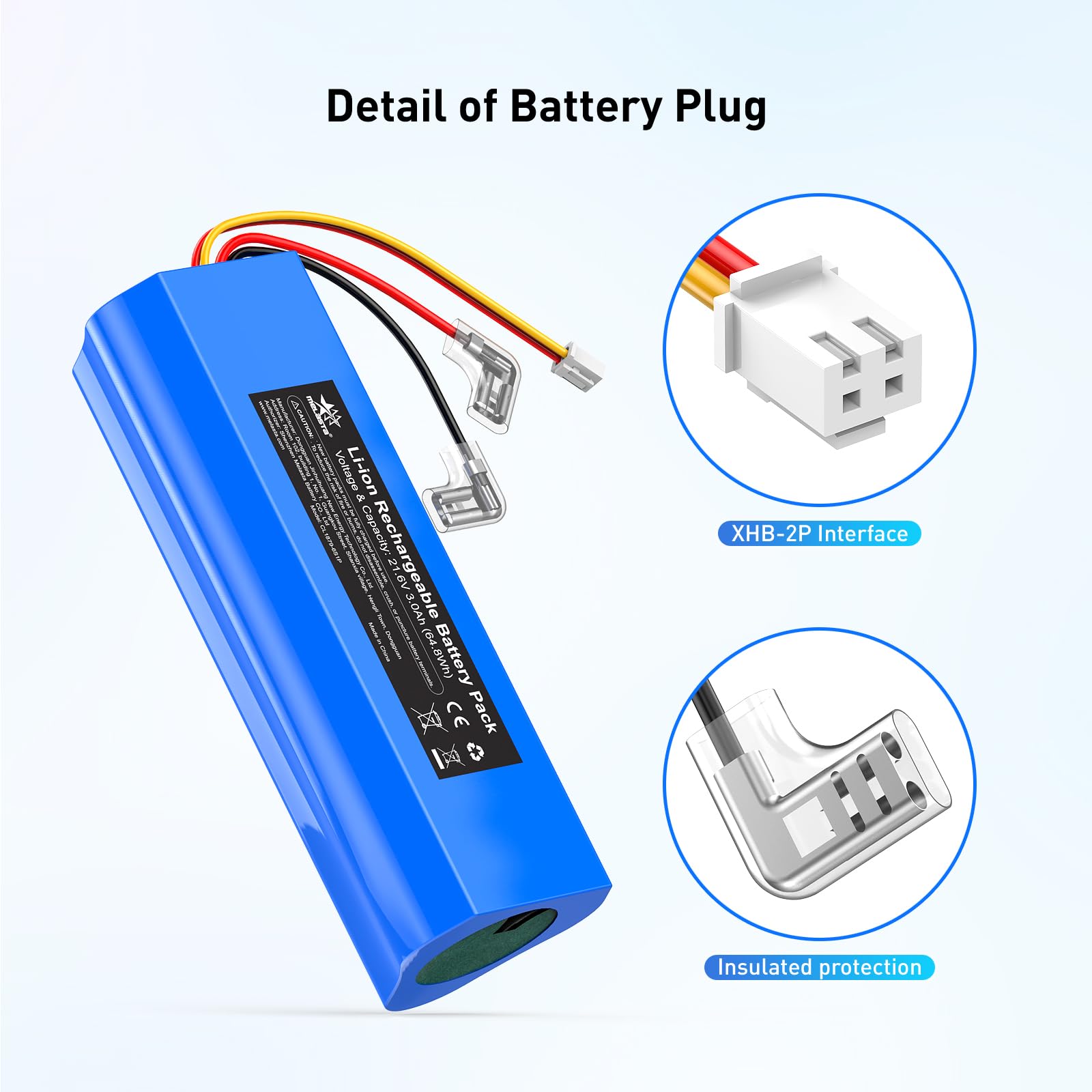 Batterie 21,6 V 3000 MAh Compatible Avec Tineco Floor ONE S3, Floor