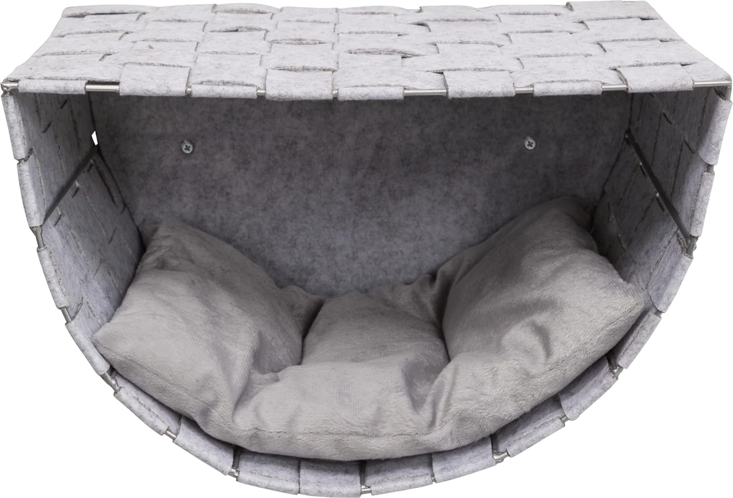 Frehi Light Gray Wall Mount Cat Tree Set with Condos and Perches