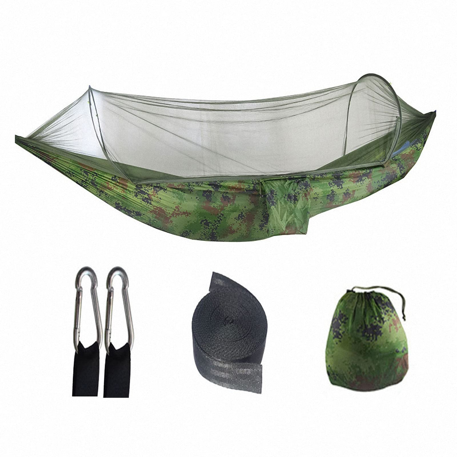Amaca per zanzariera da Campeggio all'aperto, Amaca in Tessuto per Paracadute da Trekking Portatile Leggera, Amaca in Nylon da Giardino