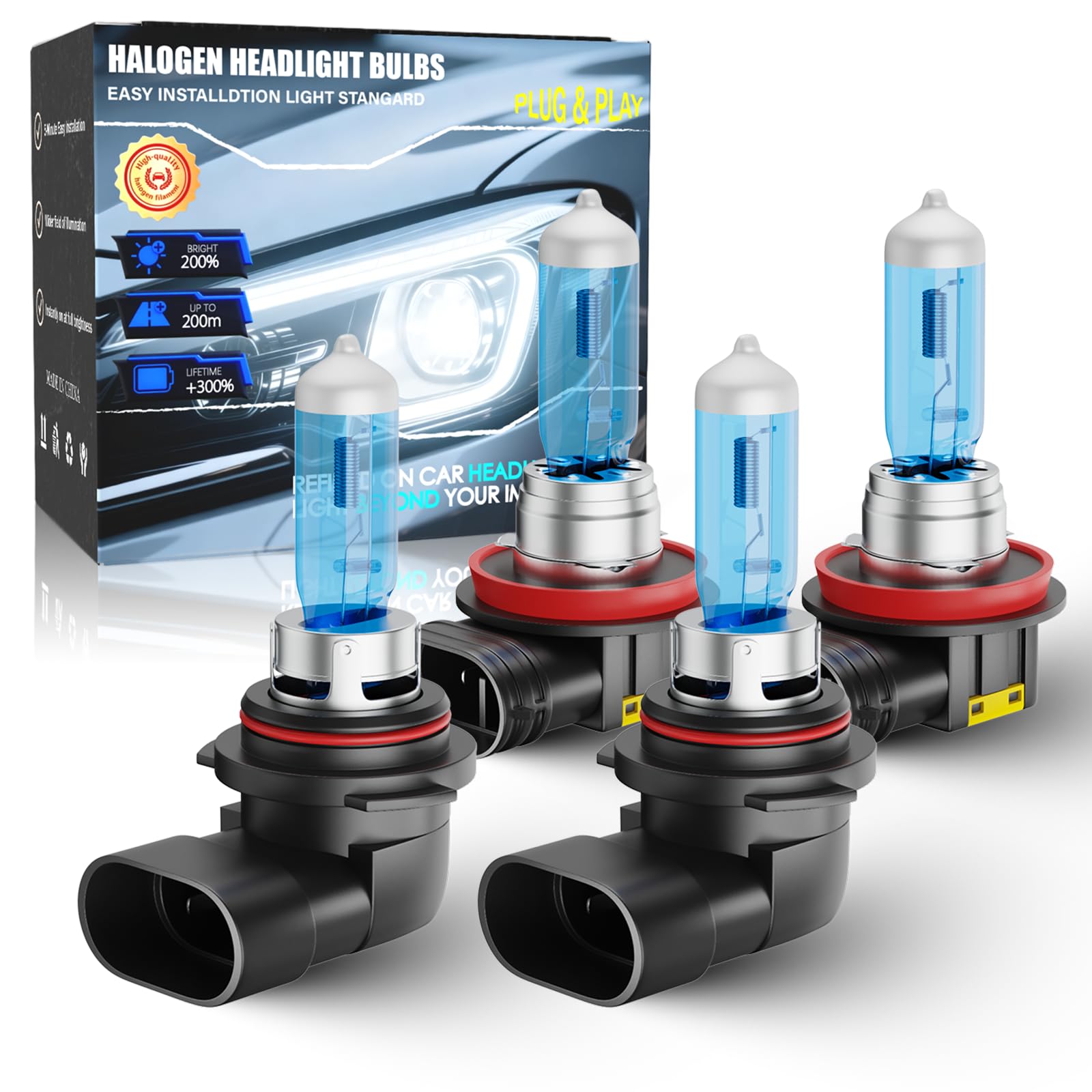 TSIANHUZY Camry Headlight Bulb Set
