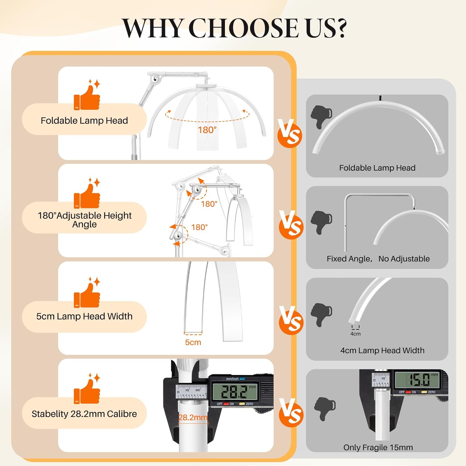 LIONVISON Lash Light for Eyelash Tech: Foldable Half Moon LED Lamp with Phone Holder for Eyelash Extension - Lash Artist Tech Tattoo, Esthetician