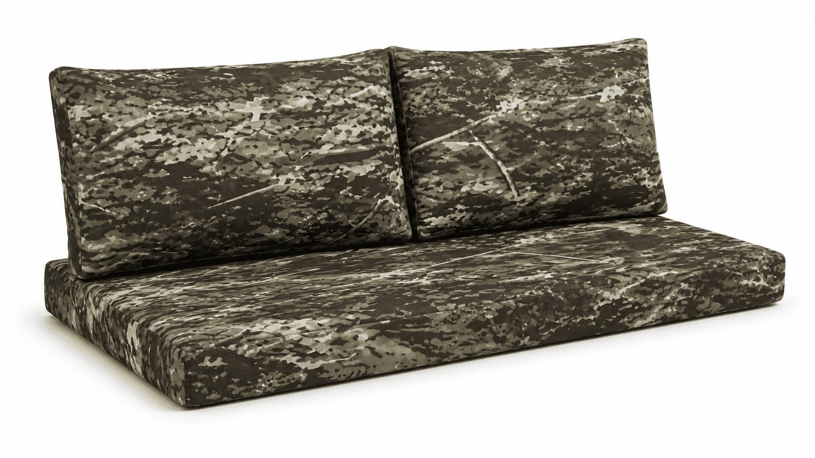 Euro Pallet Furniture Cushions, Bird Camouflage, Complete Set 7.5cm