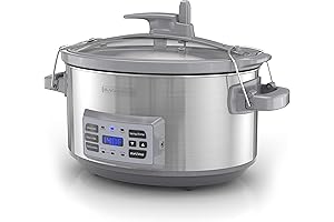 BLACK+DECKER Smart Crock Pot WiFi 7-Quart Digital Slow Cooker with Temperature Probe