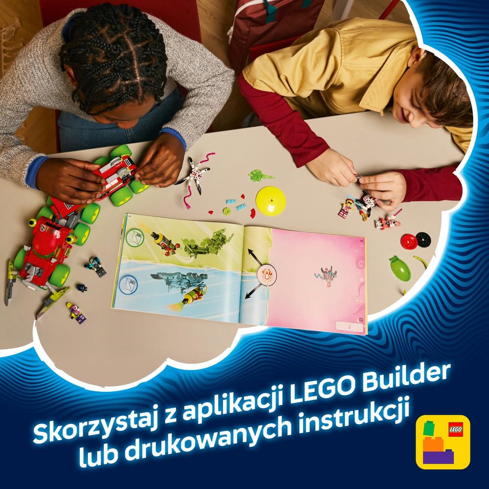 LEGO DREAMZzz Sprayowa ciężarówka Mateo 71499 | ciężarówka fantasy, zestaw klocków, prezent dla chłopca i dziewczynki 9+, kreatywna misja, 929 elementów