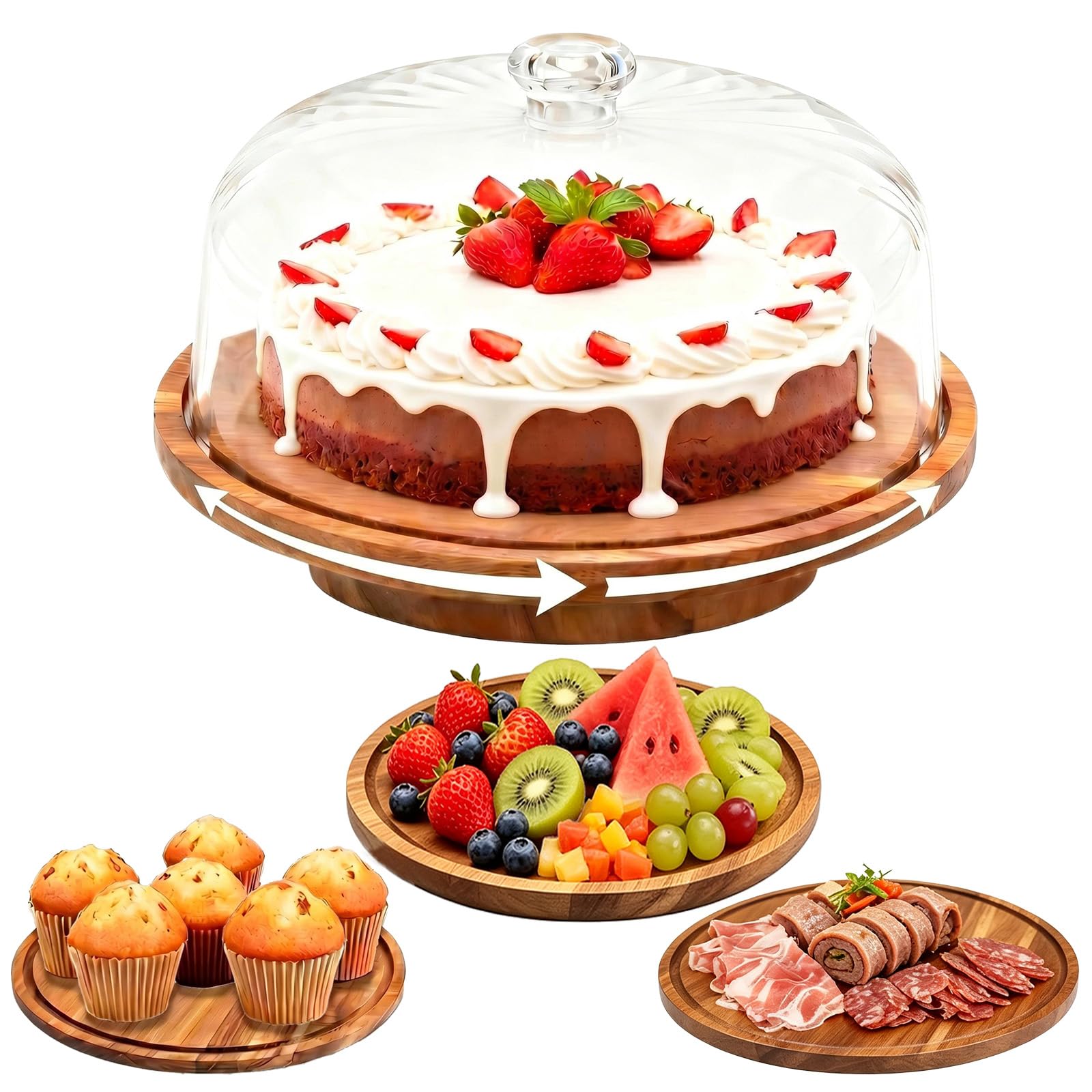 cutesun Cake Stand with Lid