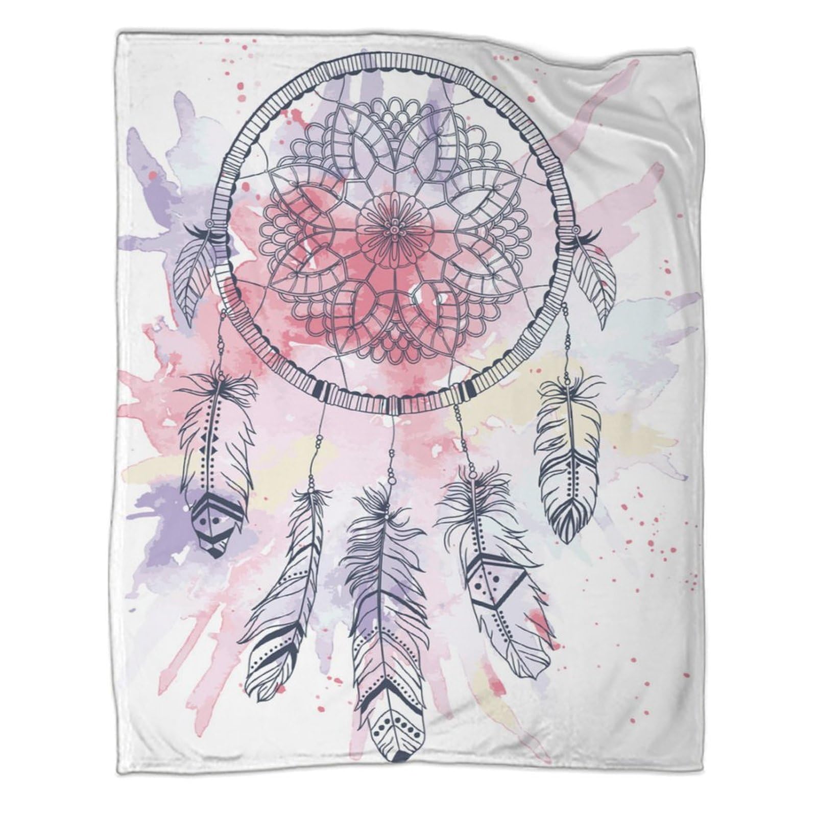 Weiche Traumfänger 3D Druck Decke Mikrofaser Wohnkultur Traumfänger Sofadecke für Erwachsene Schlafzimmer 80×90(200x230cm)