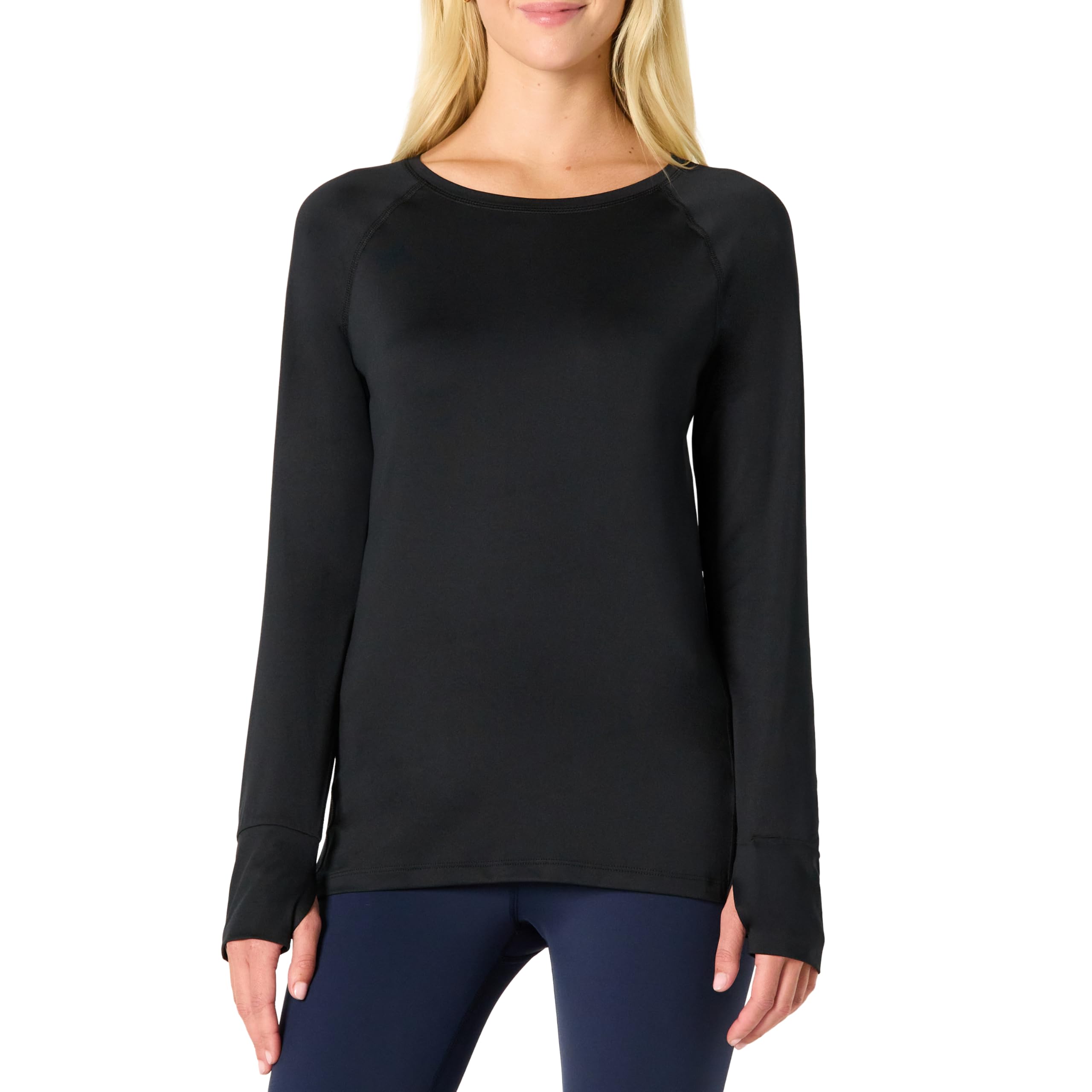 Amazon Essentials Damen Leichtes, Schnelltrocknendes Langarmshirt Aus Funktionsstretch (Auch In Plus Size Erhältlich)