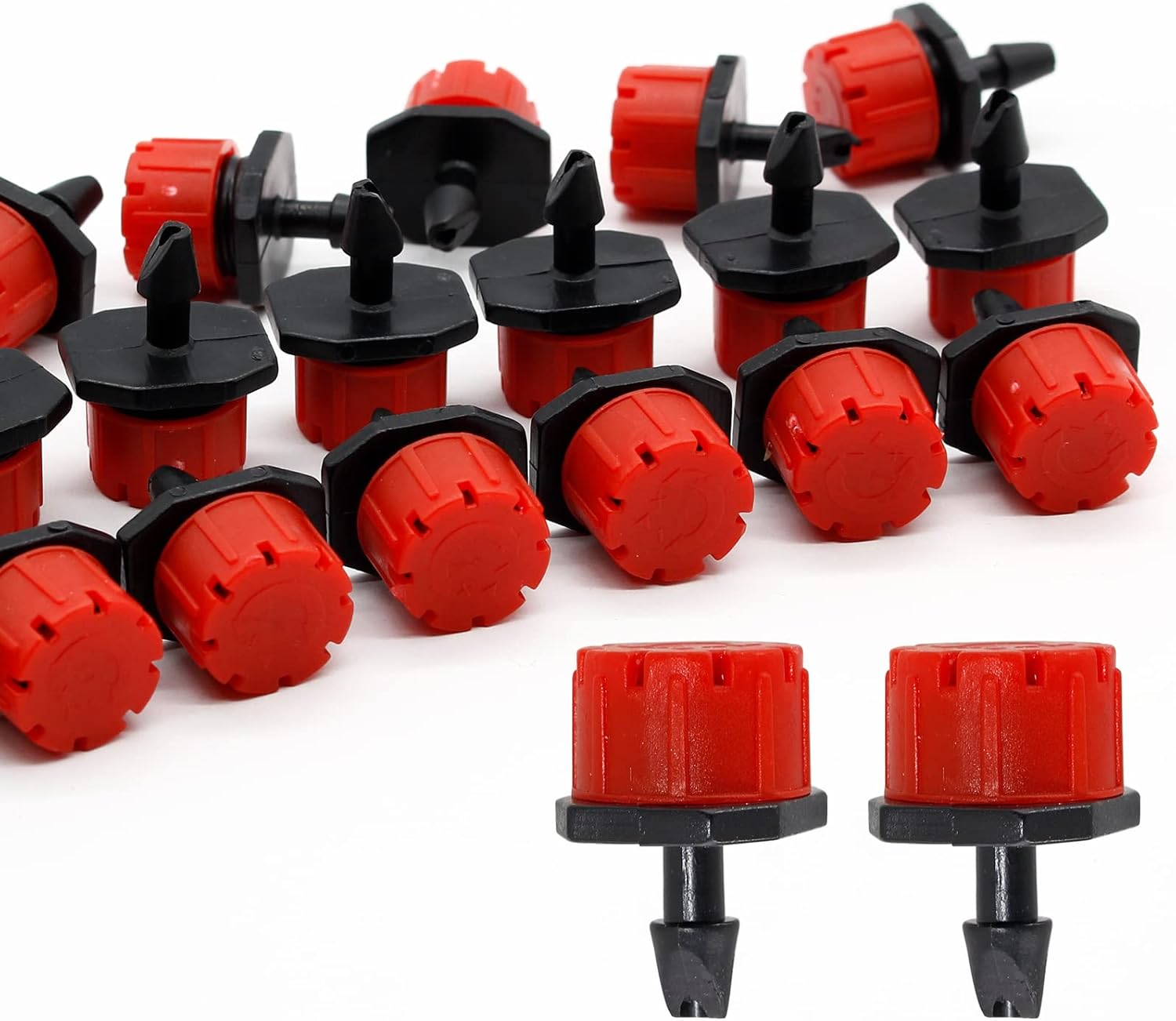 Biaungdo 60 Pcs Drip Irrigation Emitters, 360 Degree