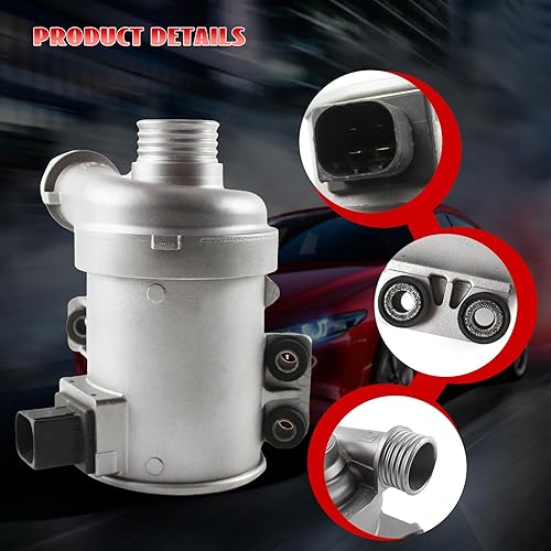 Miniatura 3 de Bomba de agua eléctrica para 320i 2.0L, se adapta a X3 X4 X5 2.0L, se adapta a 228i 328i 428i 2.0L, OE reemplazar 11517604027, 11518635089