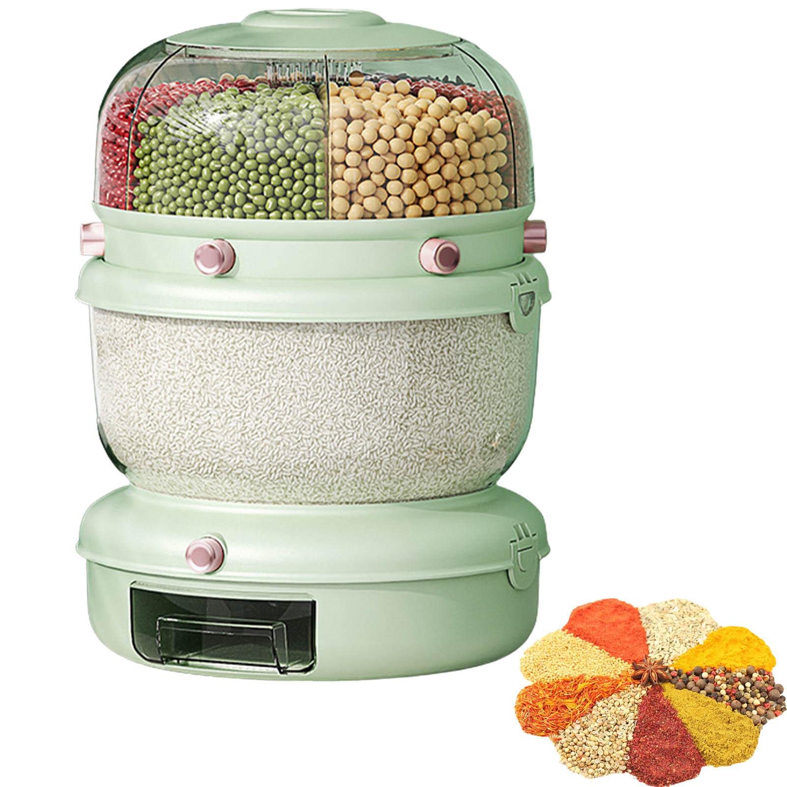 Amazon｜米びつキッチンコンテナ - ラージ ライス ディスペンサー 防湿