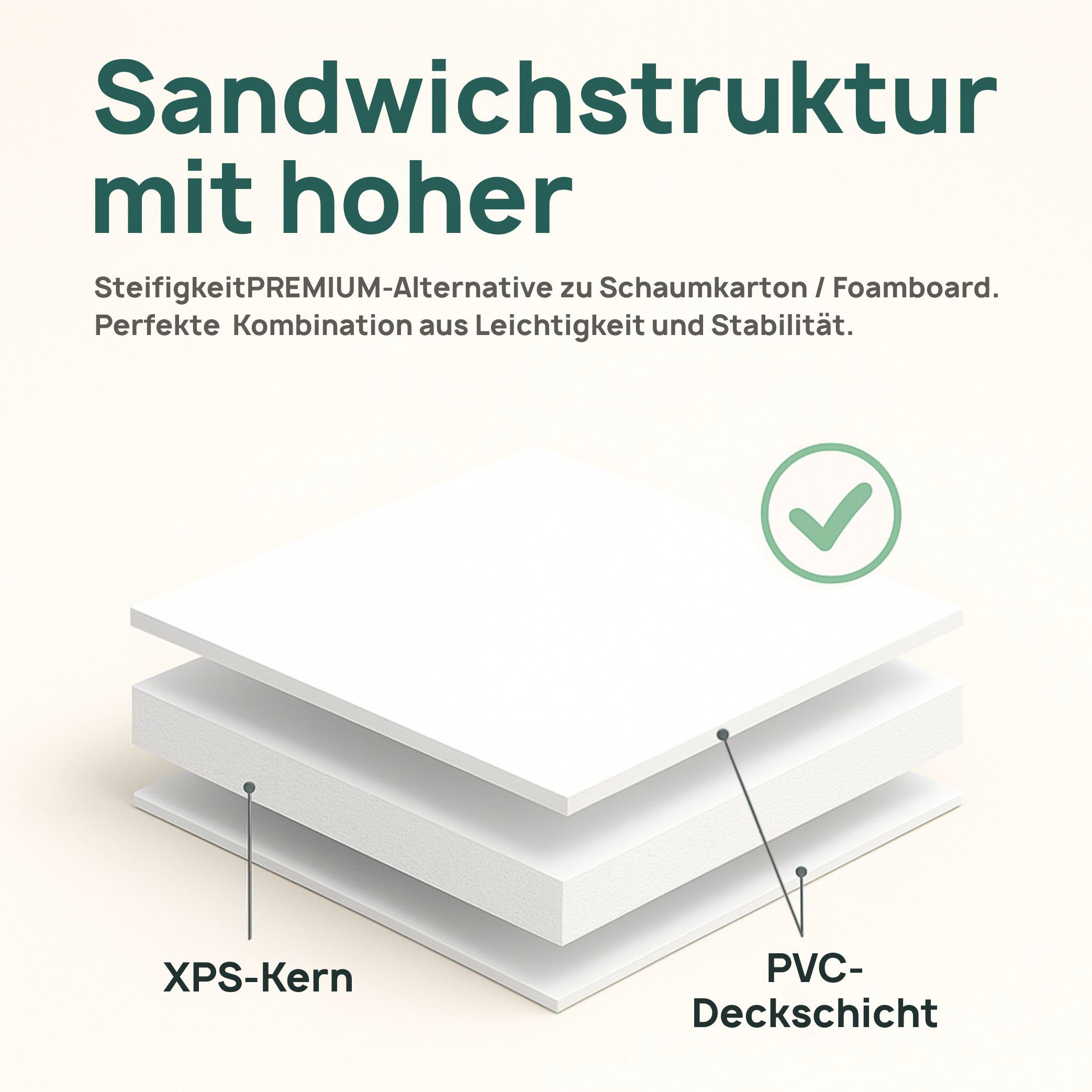 Pegasus Starre weiße Platte, 4 Stück, A3, Dicke 10 mm, Alternative zu Federkarton, leicht, wasserdicht und langlebig, für Druck und Schilder (A3-42 x 29,7 mm)