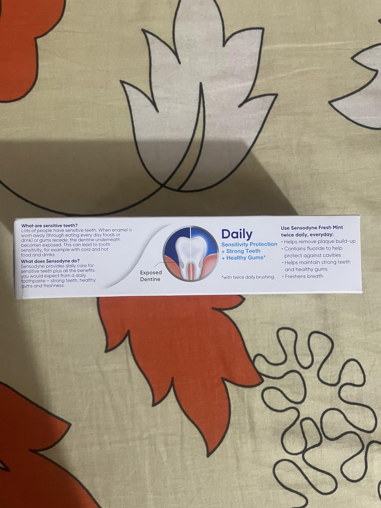 Buy Sensodyne Toothpaste Fresh Mint, Sensitive tooth paste for daily ...