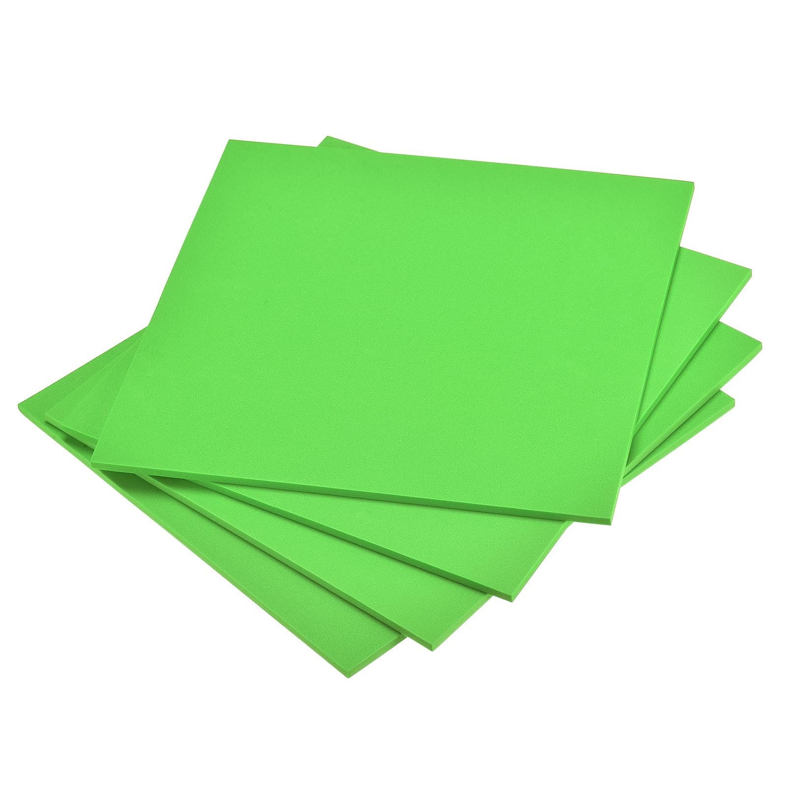 DMiotech 4 Pack 9.8 x 9.8 Inch 5mm Thick EVA Foam Sheets for Arts and Crafts Craft Foam Sheets Green
