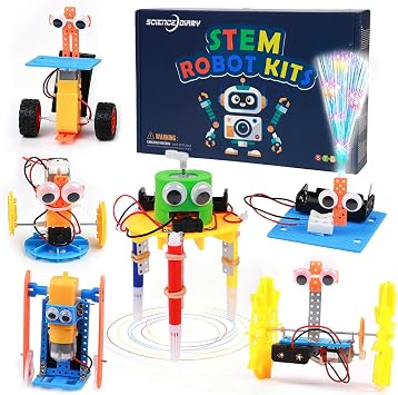 SCIENCE DIARY Kit de Construction Robotique 6-en-1 STEM