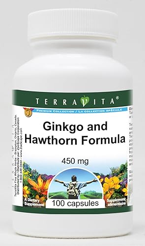 Terravita Fórmula de Ginkgo y Espino - 450 mg (100 cápsulas, ZIN 514013)