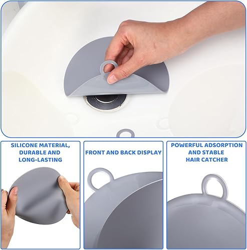Vista 17 de Yinkin 6 tapas de drenaje para mantener alejados a los insectos de silicona, tapones de drenaje para bañera, tapetes antiolor, tapones desodorantes
