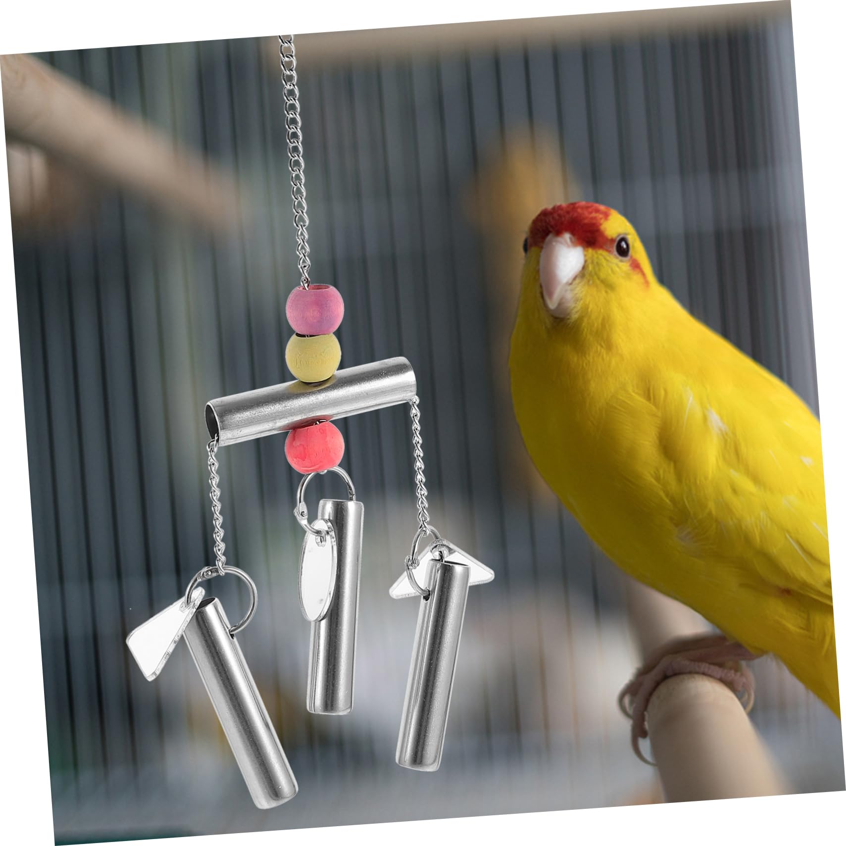 VANZACK 3stücke Vogelspielzeug Mit Glocke Kauspielzeug Für Papageien Und Sittiche Sicheres Und Langlebiges Spielzeug Für Vogelkäfige Fördert Körperliche Aktivität Und Spaß