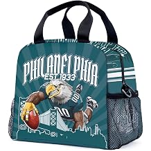 Gifts Fans for Pittsburgh, Insulated Lunch Bag for Men and Women, Portable Football Lunch Box, Lunch Boxes with Adjustable Shoulder Straps