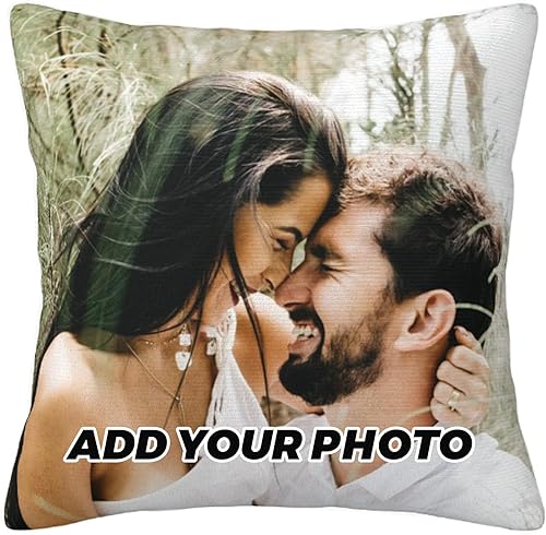 Meyrwoy Almohadas personalizadas con imagen, funda de almohada personalizada con fotos, fotos de amor, boda, recuerdo, almohada, regalo, diseño de