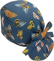 Vista 15 de First Lifesaver Cofia de trabajo con botones y un listón, para mujeres con cabello largo