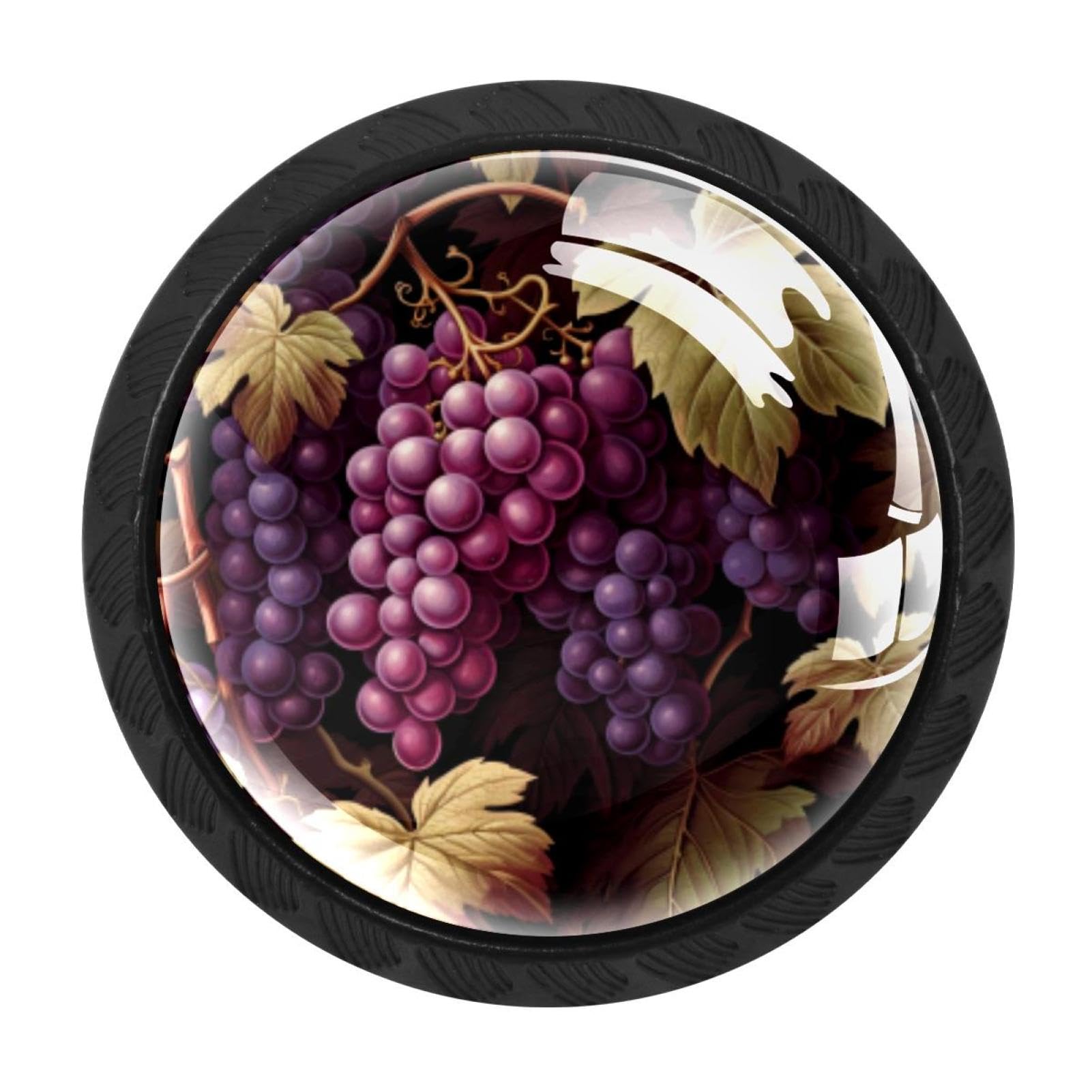 Chenzzzz Multicolored 11 4 Pack Cabinet Handles Black Thanksgiving Grape Cabinet Knobs Draw