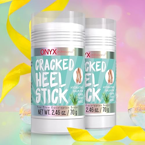 Miniatura 3 de Onyx Professional Bálsamo reparador de talón agrietado (paquete de 2) Tratamiento seco para pies agrietados, bálsamo hidratante para el talón, sin