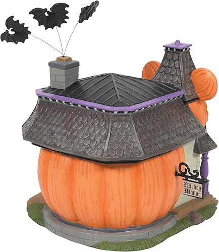 Miniatura 3 de Department 56 Disney Halloween Village Mickey's Pumpkintown Haunted Manor - Edificio iluminado, 6.81 pulgadas, multicolor