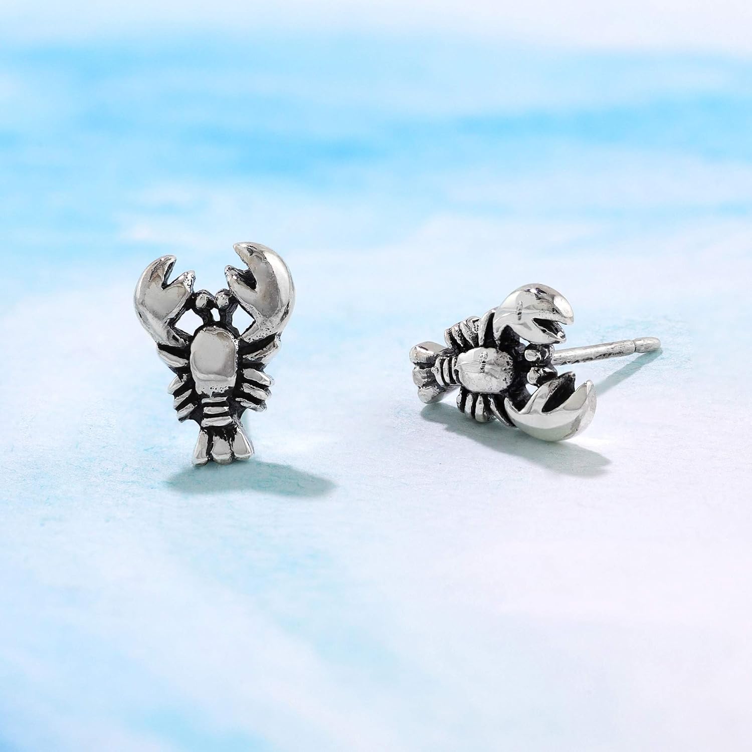 Boma Jewelry Sterling Silver Crawfish Lobster Stud Earrings - Image 3