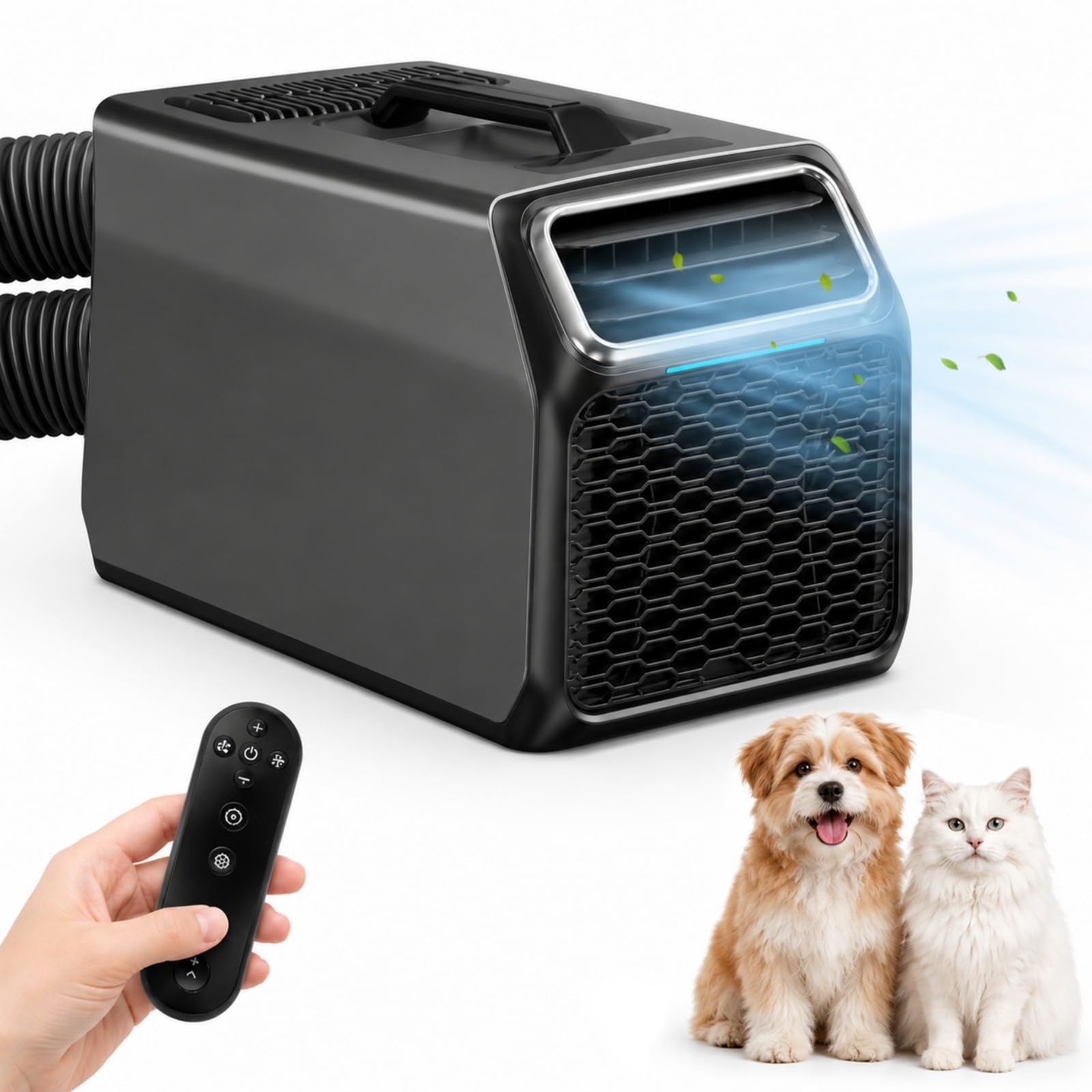 HCAUYNN Portable Air Conditioner with GMCC Compressor, Washable Filter, Timer 5000BTU