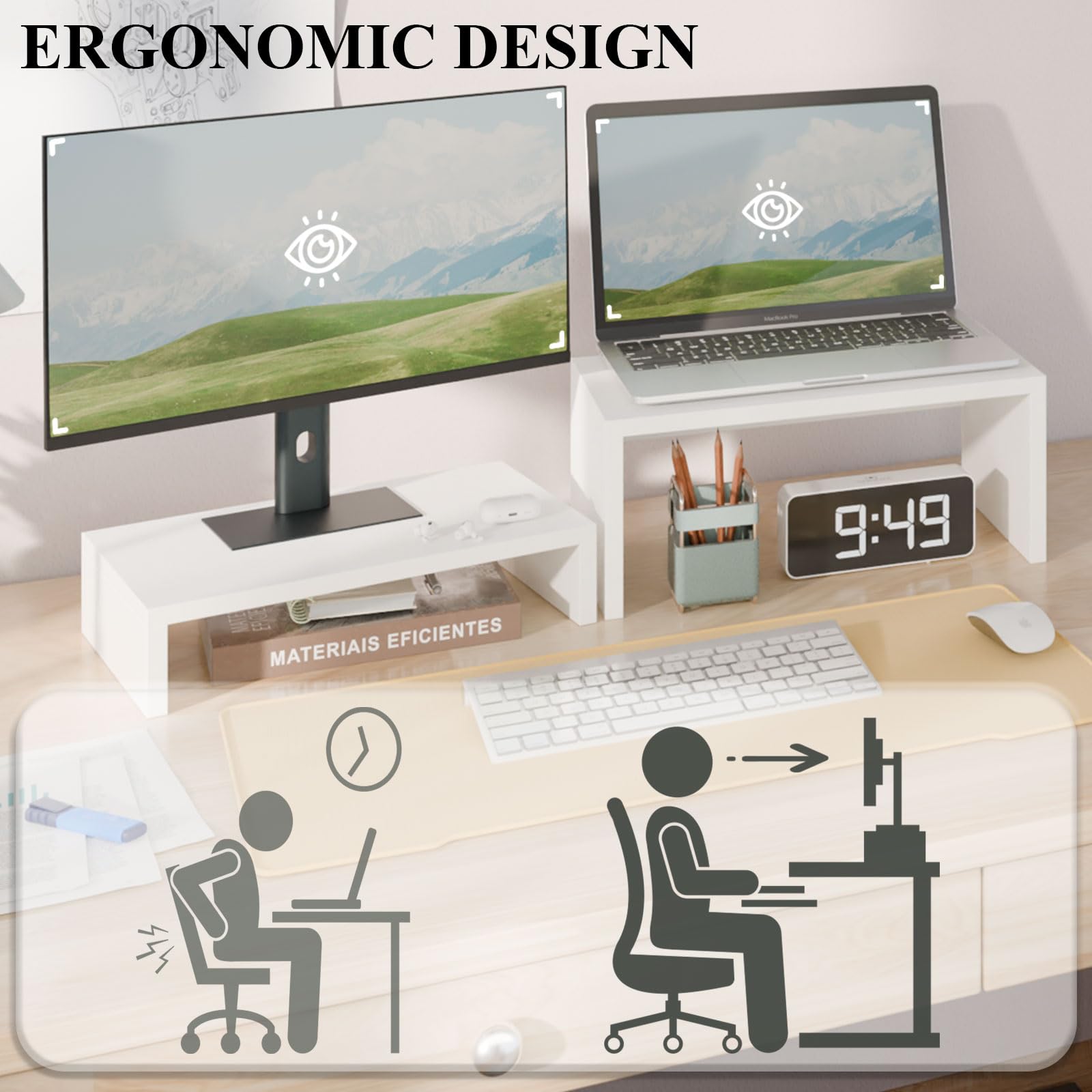 Soporte De Madera Para Monitor De Ordenador Soport... – Grandado