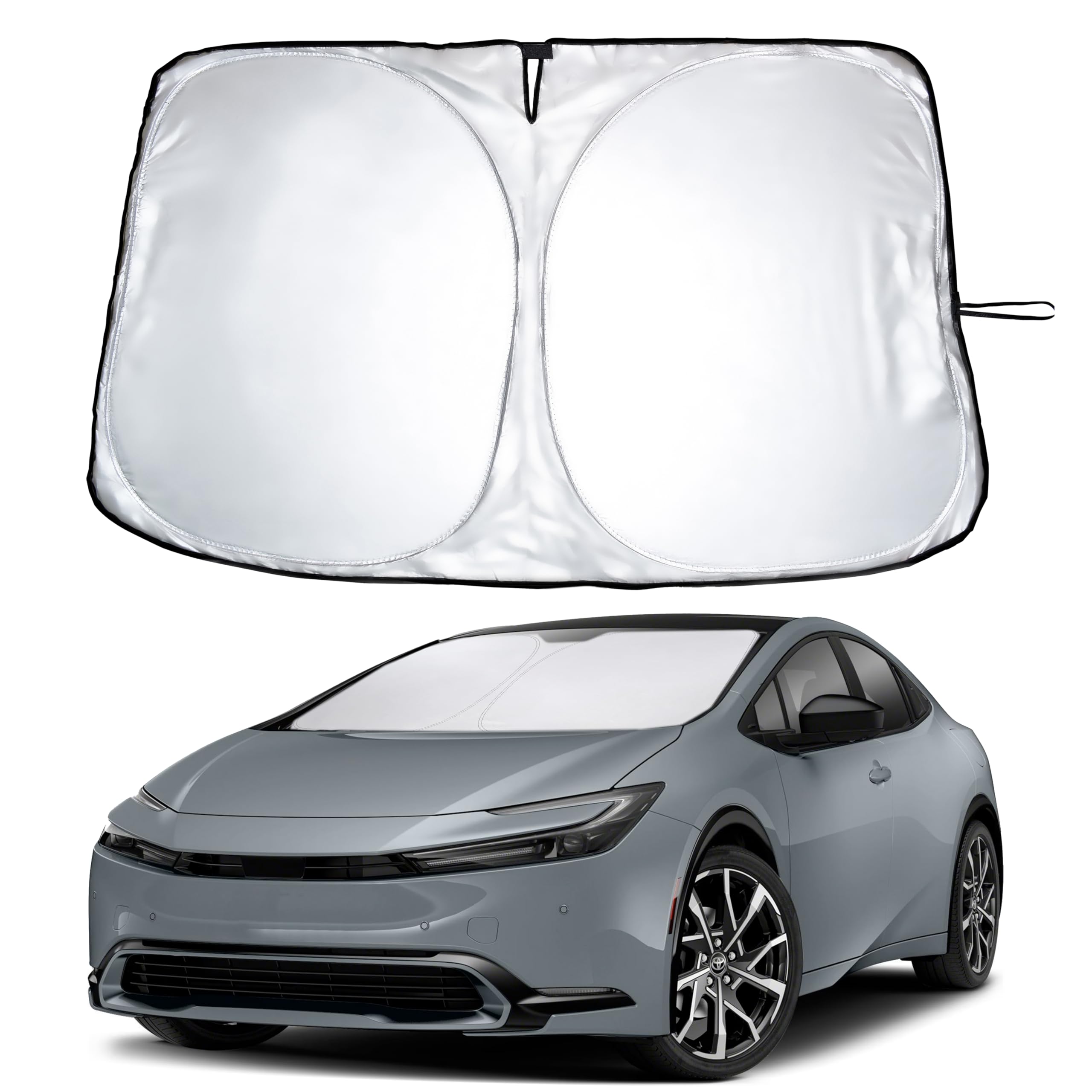 EcoNour Windshield Sunshade Compatible for Toyota Prius Hatchback 2023-2026