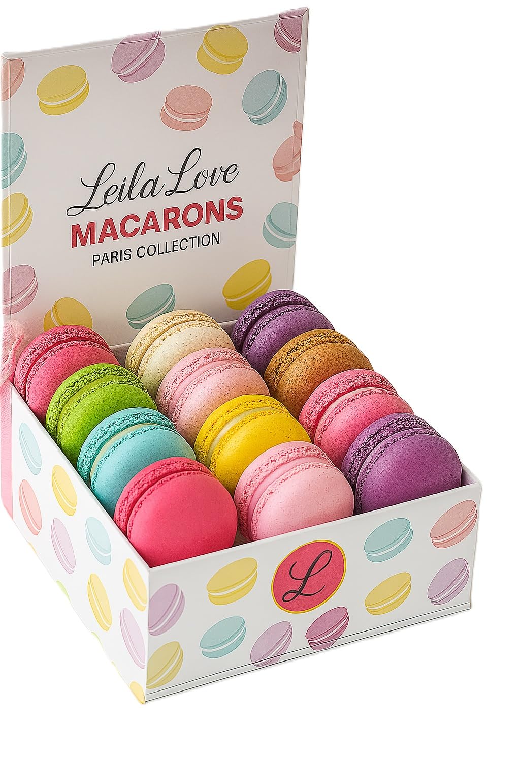 Leilalove Macarons - 12 Gourmet Macarons dozen flavors