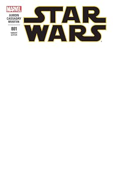 Star Wars #1 Blank Cover Variant Cover Edition