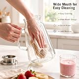 Simple Supplies 2 Pack Glass Pitcher – Comfortable Handle Design