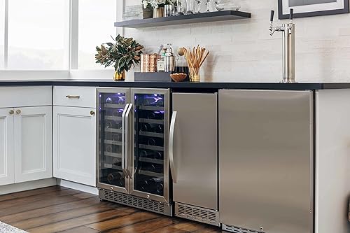 Miniatura 2 de EdgeStar IB450SSP 50 lb. 15 pulgadas de ancho para hacer hielo transparente debajo del mostrador con bomba de drenaje