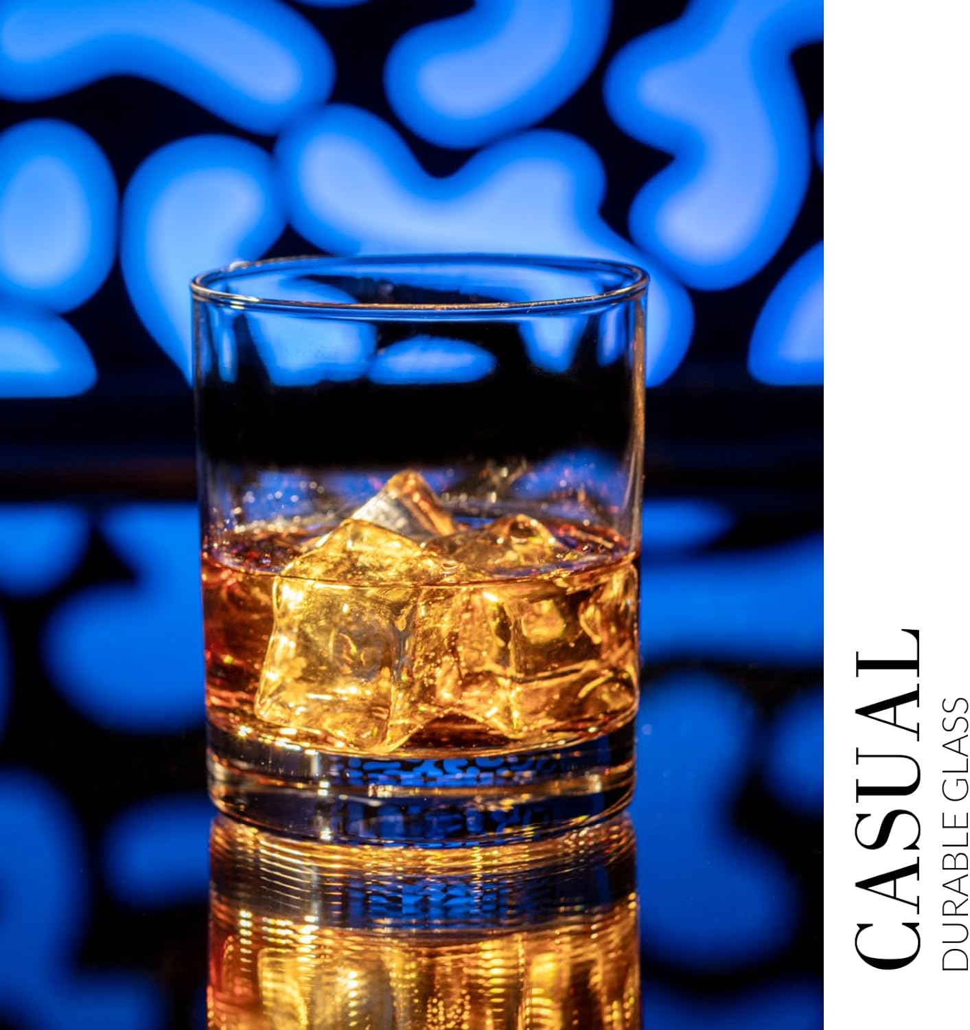 Krosno Whisky Sour Tumbler Glasses Old Fashioned Bourbon Cognac Brandy | Set of 6 | 10.1 oz | Blended Collection | Perfect for cocktails, drinks, water, juice, scotch, irish liquor, whisky - Image 4