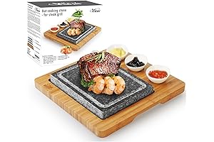 Artestia Indoor Grill Sizzling Hot Stone Set - Perfect for Steak Lovers!