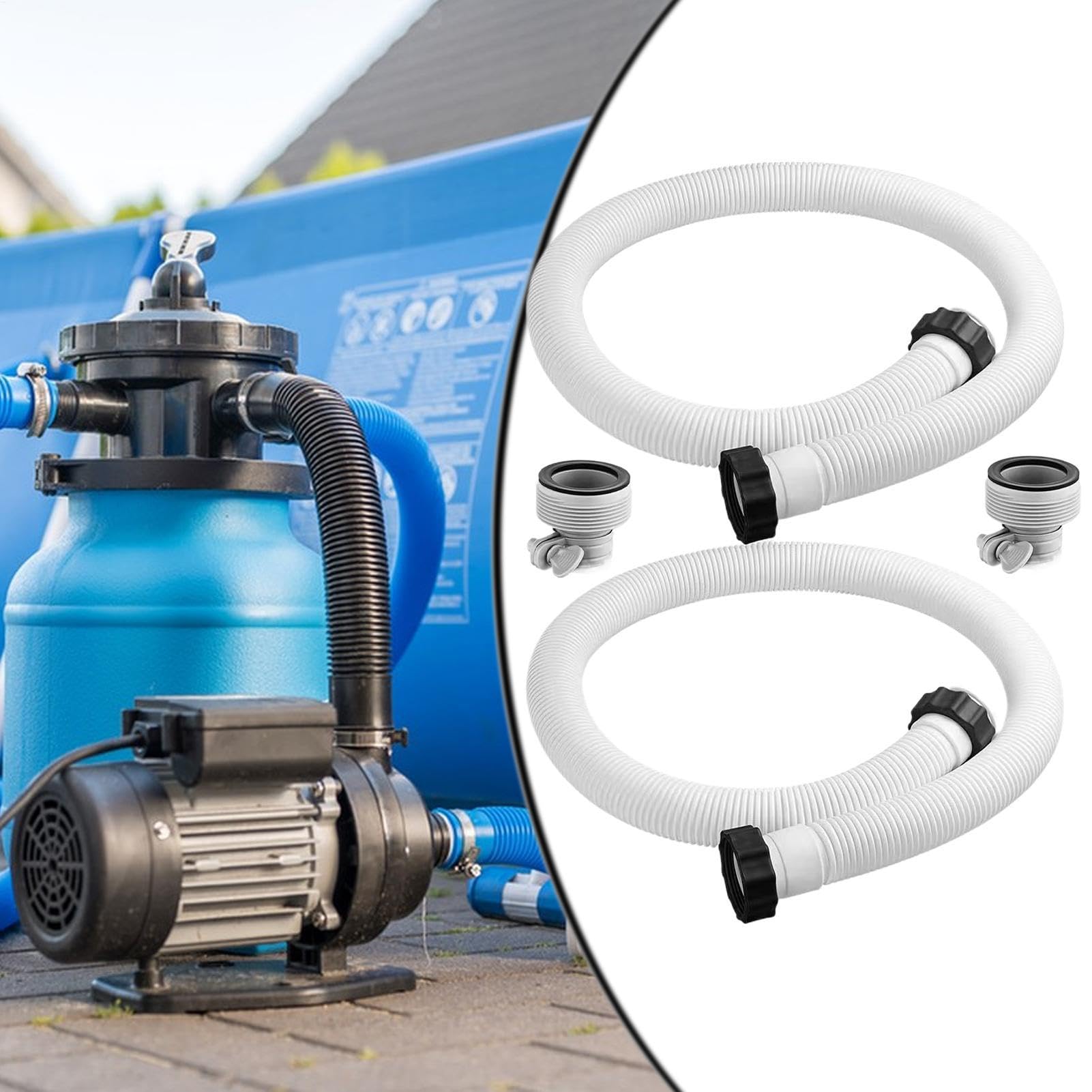 Tubo flessibile per pompa da piscina, parti di ricambio resistenti da 3,8