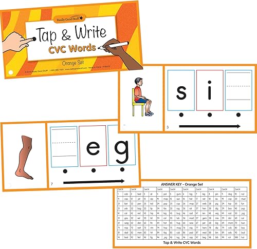 Miniatura 10 de Really Good Stuff Toca y escribe mezclas y dígrafos - 124 tarjetas