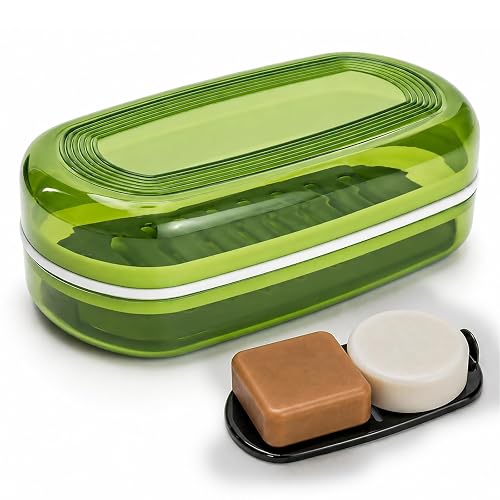AIDIMMING Shampoo Bar Holder & Large Travel Soap Case