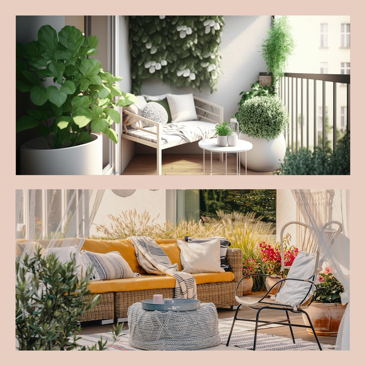 EASYmaxx parasol przeciwsłoneczny, półokrągły, ochrona przed promieniowaniem UV, z korbą ręczną, na balkon, taras, do ogrodu, 270 x 140 cm, terakota