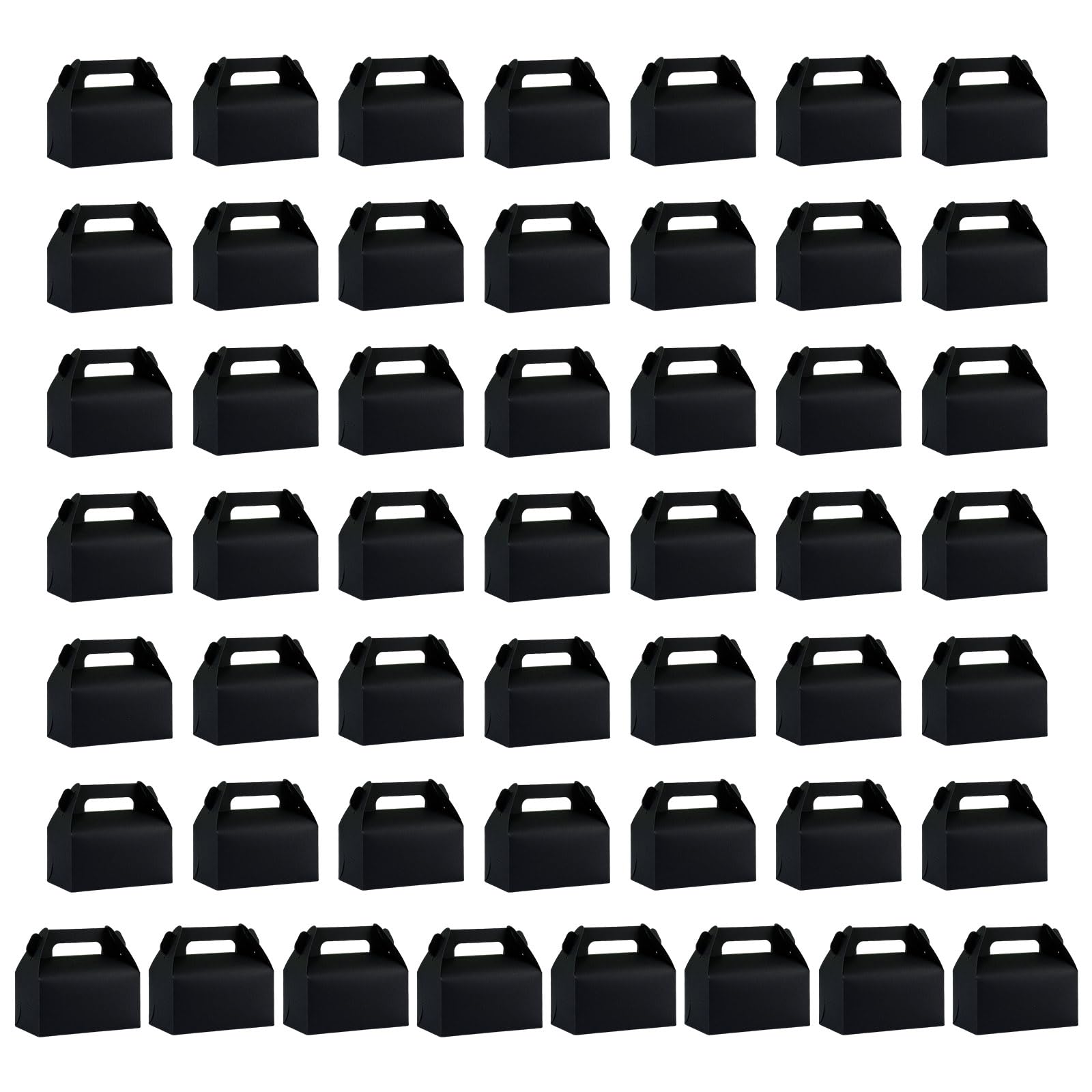 CAZSTYK Bulk 50Pcs Cardboard Party Treats Boxes Quick Setups Design Candy Boxes Ideal for Snacks Gifts and Wedding Treats Present Bulk