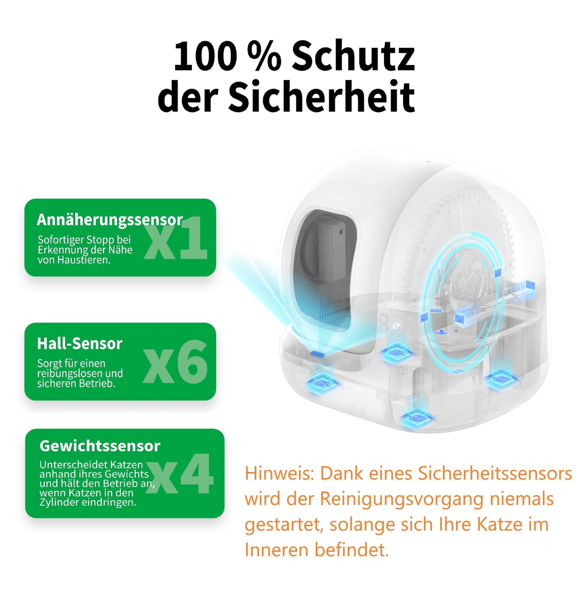 PETKIT Pura Max 2 Selbstreinigende Katzentoilette, 76L Katzenklo Selbstreinigend,xSecure,Geruchsbeseitigung,App-Steuerung,Große Fassungsvermögen,Automatisches Katzenklo für Mehrere Katzen