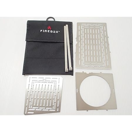 Amazon Firebox ファイヤーボックス アクセサリーキット オプション 5点セット 本体は別売り 5インチ Folding キャンプ ファイヤーボックス ウッドストーブ 日本正規品 バーベキューコンロ 焚火台