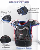 Vista 2 de StarknightMT Equipo de Bicicleta de Tierra para Niños - Equipo de Motocicleta Juvenil Protector de Conducción Traje de Armadura de Motocross