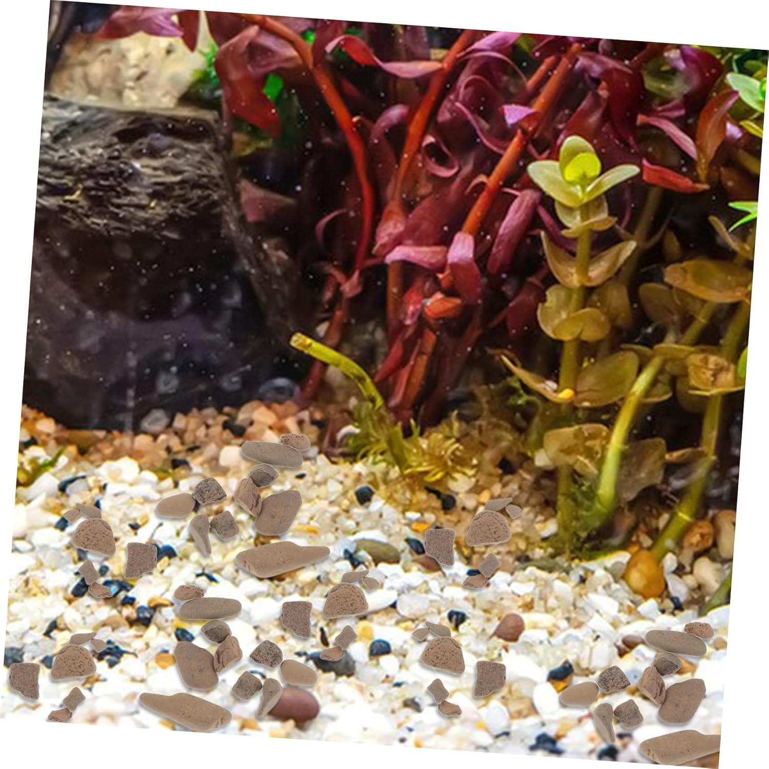 BESPORTBLE 1bag Flowerpot Aquarium Gravel Stones for Fish Tank Decoration Natural River Rock for Garden Delicate Reusable Substrate for Aquatic Plants and Turtle Tanks
