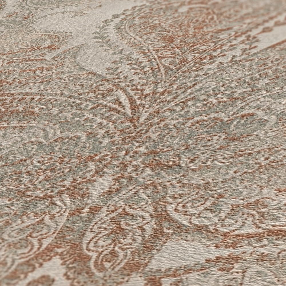 A.S. Création Wallpaper Baroque Design - Gray, Beige - Vintage Wallpaper 395.99in x 20.87in Made in Germany - 391191